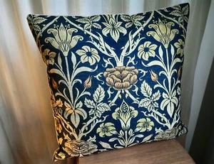 "Oriental Flowers" Exclusives VollKissen 45x45 cm Leinen Baumwolle Federn - Bild 1 von 5