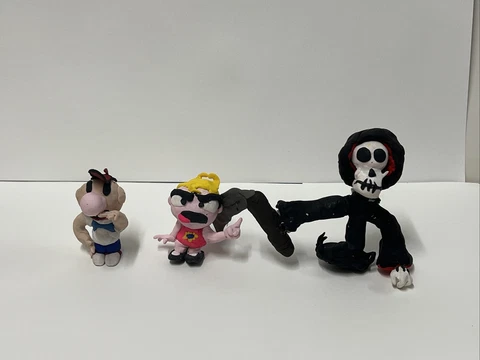 CUSTOM ORIGINAL handmade clay figures of The grim adventures of billy and mandy Cover