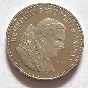 🪙 Médaille Vatican 2010 - Benoit XVI Benedictvs - Argent essai 🪙 - Foto 1 di 2