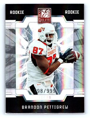 2009 Donruss Elite #110 Brandon Pettigrew 998/999 Rookie - - Image 1 of 2
