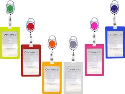 Kartenhalter mit Ausweisjojo Ausweishülle Hochformat Skipasshalter Werksausweis