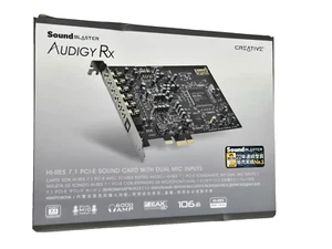 Creative 70SB155000001 Sound Blaster Audigy Rx PCIe 7.1 Soundkarte Dual Mikrofone In - Bild 1 von 5