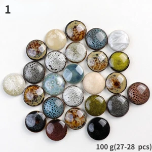 100g Mosaïque Tuiles Porcelaine Pièce Assortiment Forme Céramique Craft DIY Vase - Afbeelding 1 van 12