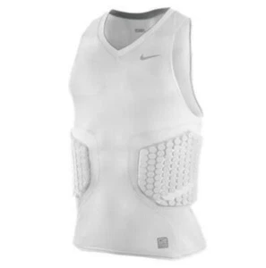 NIKE Pro Combat Deflex Padded White Basketball Compression Shirt NEW Mens 3XL - Picture 1 of 4