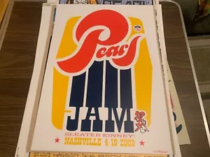 PEARL JAM POSTER 18.04.2003 TOUR AMES BROS NASHVILLE TENNESSEE EDDIE VEDDER NEUWERTIG - Bild 1 von 4