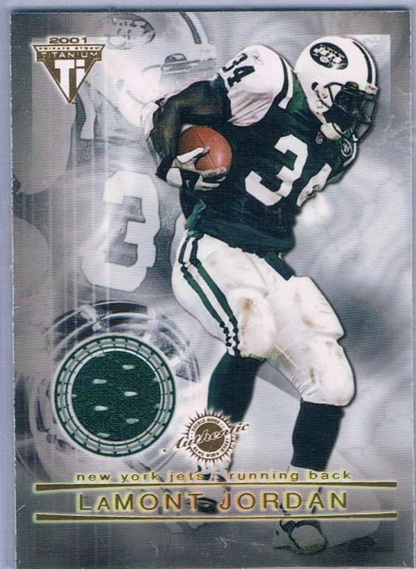 2001 Titanium Double Sided Jerseys #3 LaMont Jordan / Rod Gardner  - Image 1 of 1