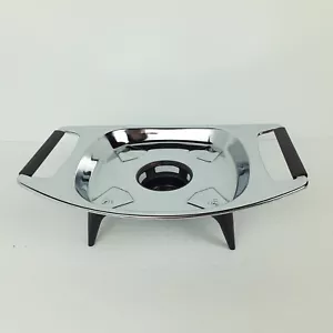 Vtg Chrome Chafing Dish Cradle Casserole Buffet Casserole Warmer For CorningWare - Picture 1 of 18