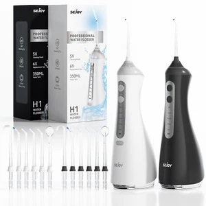 Professional Water Flosser Cordless Water Dental Flosser Travel Oral Irrigator - Picture 1 of 21