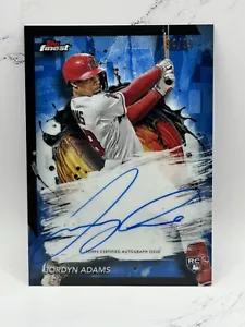 2024 Topps Finest Jordyn Adams RC Auto /99 Angels Blue refractor FA-JAD - Picture 1 of 3