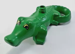 Lego Duplo Green Crocodile Alligator Zoo Animal Figure Piece - Picture 1 of 8
