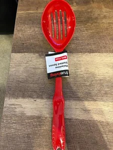 Melamine Slotted Red Spoon (Brand New) - Picture 1 of 3