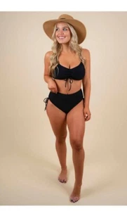 Making Waves Baithingsuit Swimsuit Bikini 2 Piece (Black) Medium  - Picture 1 of 5