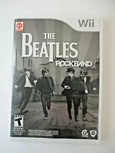 The Beatles Rockband Nintendo Wii - Complete FREE SHIP manual video game music - Picture 1 of 4