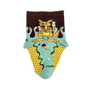 Kangaroo Ice Cream Day Socks (Ages 3-7) from the Sock Panda - Picture 1 of 9