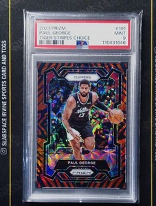 Prizm Paul George #101 Tiger Stripes Choice 2023-24 PSA 9 - Imagen 1 de 2