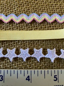 126 Yards of Ribbon Scrapbook Trim Lace Arts Crafts Gift Supplies Sampler 121 Pc - Picture 1 of 2