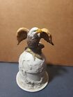Ceramic Perched Bald Eagle Hand Bell