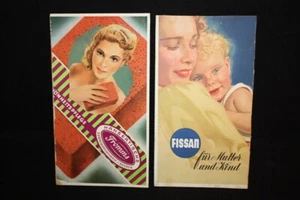 Fromms + Fissan - 2 Pappschilder im Set  - Zelluglas - beschnitten - D um 1950 - Bild 1 von 2