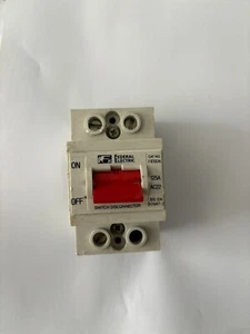 DESCONECTOR INTERRUPTOR DOBLE POLO FEDERAL ELECTRIC 125 AMP FESD6 - Imagen 1 de 1
