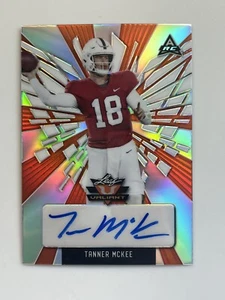 2022 Leaf Valiant Orange #BA-TM2 Tanner McKee Auto /25 Eagles - Picture 1 of 2