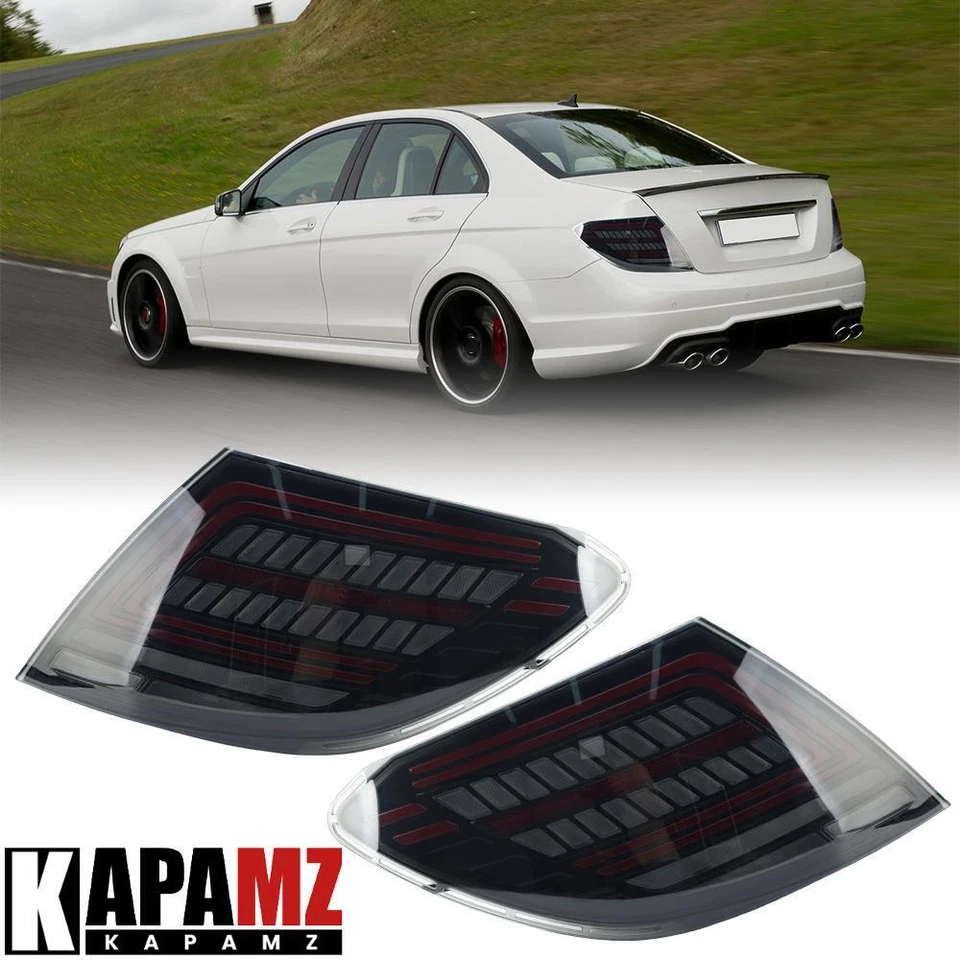 Conjunto de luz trasera LED para Mercedes Benz W204 C200 C250 C300 2007-2014 Foto 1 de 4