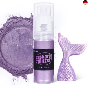 Essbarer Glitzer - 10g Lila Glitzer für Getränke Essbares Glitzerpulver, L - Bild 1 von 5