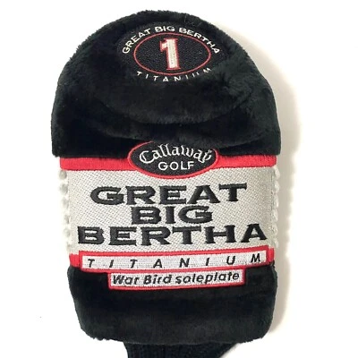 CALLAWAY GOLF CLUB HEAD COVER SOCK GREAT BIG BERTHA Sole Plate #1 WAR BIRD - Image 1 of 4