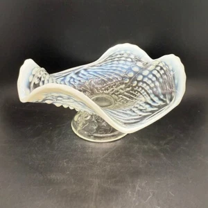 Vintage Northwood Dugan Opalescent Glass Nautilus Shell Card Receiver Dish Bowl - Picture 1 of 21