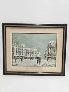 Reproduction Maurice Utrillo " Rue Jeanne of Arc Extended 1934 " Framed - Picture 1 of 14
