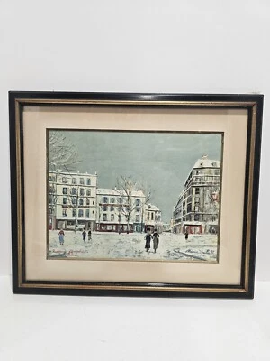 Reproducción Maurice Utrillo "Rue Jeanne of Arc Extended 1934" Enmarcado Foto 1 de 4