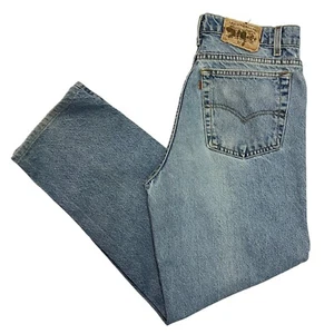 Vintage Levi's Signature 540 Jeans Relaxed Fit Blue Mens 31W 28L Denim Zip Fly - Picture 1 of 12