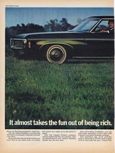 1969 Original Ad - CHEVROLET CAPRICE COUPE - BLACK - 2 PAGES - Picture 1 of 2