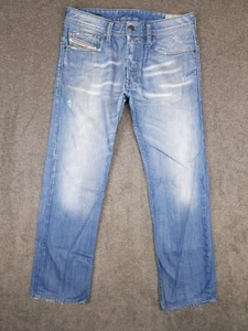 Men's DIESEL SAFADO Slim Straight Button Fly Blue Jeans Size 32x32 (32x29) - Picture 1 of 20