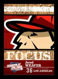 2012 Panini Triple Play Jered Weaver #247 FOC - Picture 1 of 2