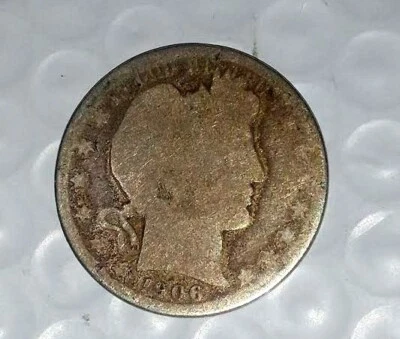 1906-P Circulated 90% Silver Liberty Head Half Dollar Coin... - Image 1 of 2