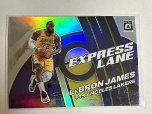Lebron James 2021-22 Donruss Optic Silver Holo Prizm Express Lane #6 Lakers