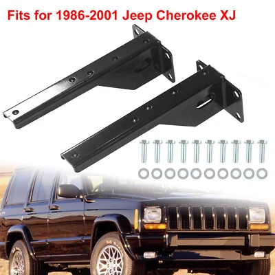Heavy Duty Rear Bumper Brackets Support Fit for 1986-2001 Jeep Cherokee XJ 2Pcs - Image 1 of 4