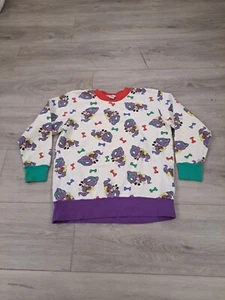 Vintage Disney Stone Age Pajama Top Mickey Mouse Dinosaurs Check Description - Picture 1 of 11