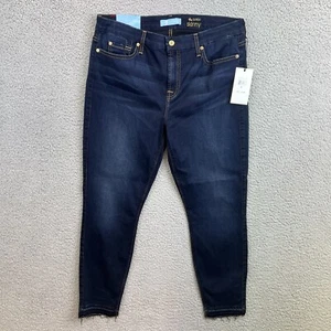 7 For All Mankind WomensBlair Ankle Skinny Jeans Tapered Leg Sz 32 NWT 32x26 - Picture 1 of 11