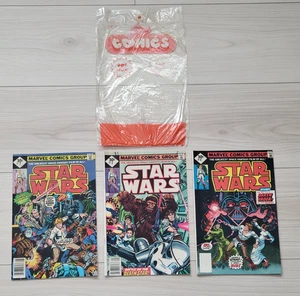 1977 Marvel Star Wars #2, #3, #4 ... 30 Cents Whitman Variant 3 Comic Pack - Picture 1 of 8