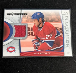 2007-08 Fleer Hot Prospects Materials Alex Kovalev #HM-AK Montreal Canadiens - Picture 1 of 2