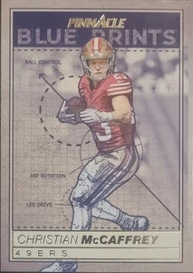 NFL, San Francisco 49ERS, Christian McCaffrey, Pinnacle, Niebieskie nadruki, nr 6 - Zdjęcie 1 z 2