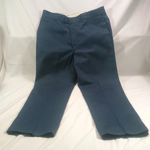 Dickies Pants Mens 40x30 Navy Blue Workwear Classic Fit Durable Cotton Blend - Picture 1 of 14