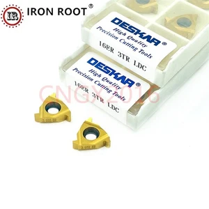 DESKAR 10P 16ER 3TR LDC Filettatura Carburo Inserto CNC Tornio Tornio Strumento di Tornitura SER - Foto 1 di 6