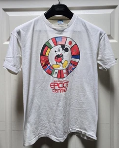 Mickey Mouse Walt Disney World Epcot Center Flag Shirt USA Size XL *READ* - Picture 1 of 9