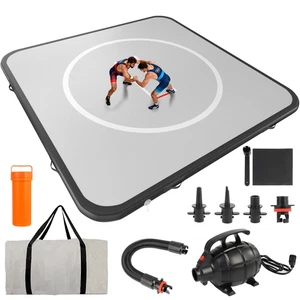 Aufblasbare Ringermatte für Zuhause, 10x10FT Kampfsportmatte für Wasser Yoga, MMA - Bild 1 von 9