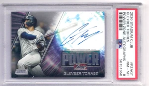 2020 Topps Stadium Club Power Zone Auto Gleyber Torres #/10 PZAGT PSA 8 - Picture 1 of 3