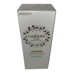 Maschera purificante Lumene Sisu Deep Clean tutti i tipi di pelle sigillata 2,5 fl oz nuova con scatola  - Foto 1 di 2