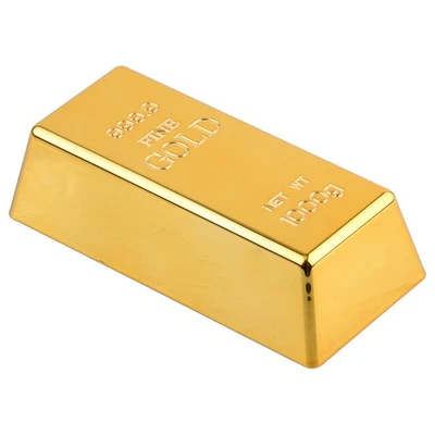 Bar Ingot Bullion Ziegelstein Goldbarren Türstopper Platte Paperweight CITA - Bild 1 von 3