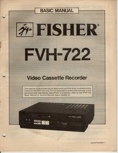 Fisher FVH-722 Basic Manual - Bild 1 von 4